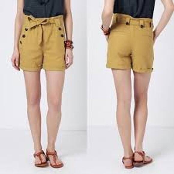 Daughters of the Liberation linen blend paperbag shorts - Size 4 - Picture 1 of 8